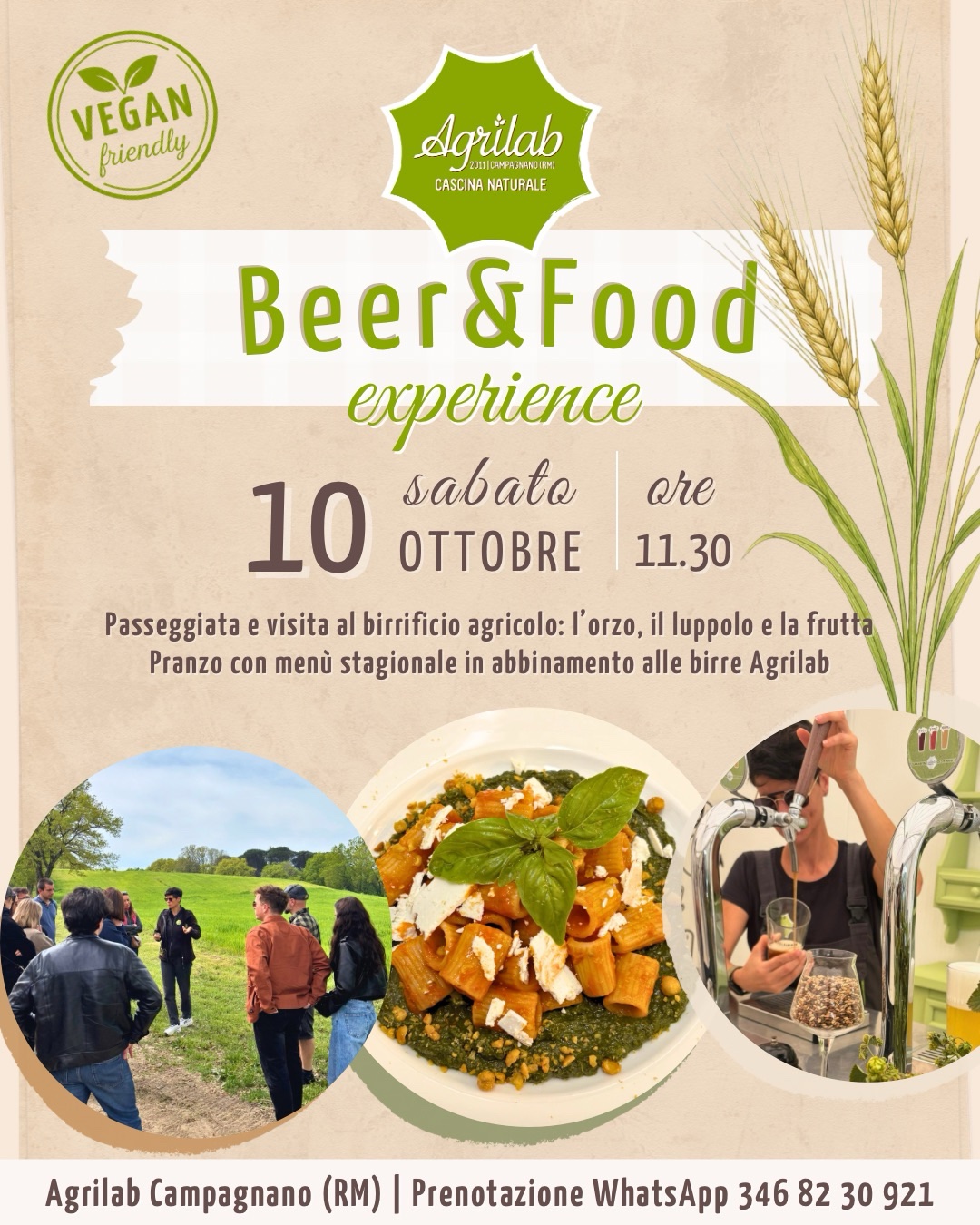 [Evento] Beer&Food experience – sabato 10 ottobre 2026
